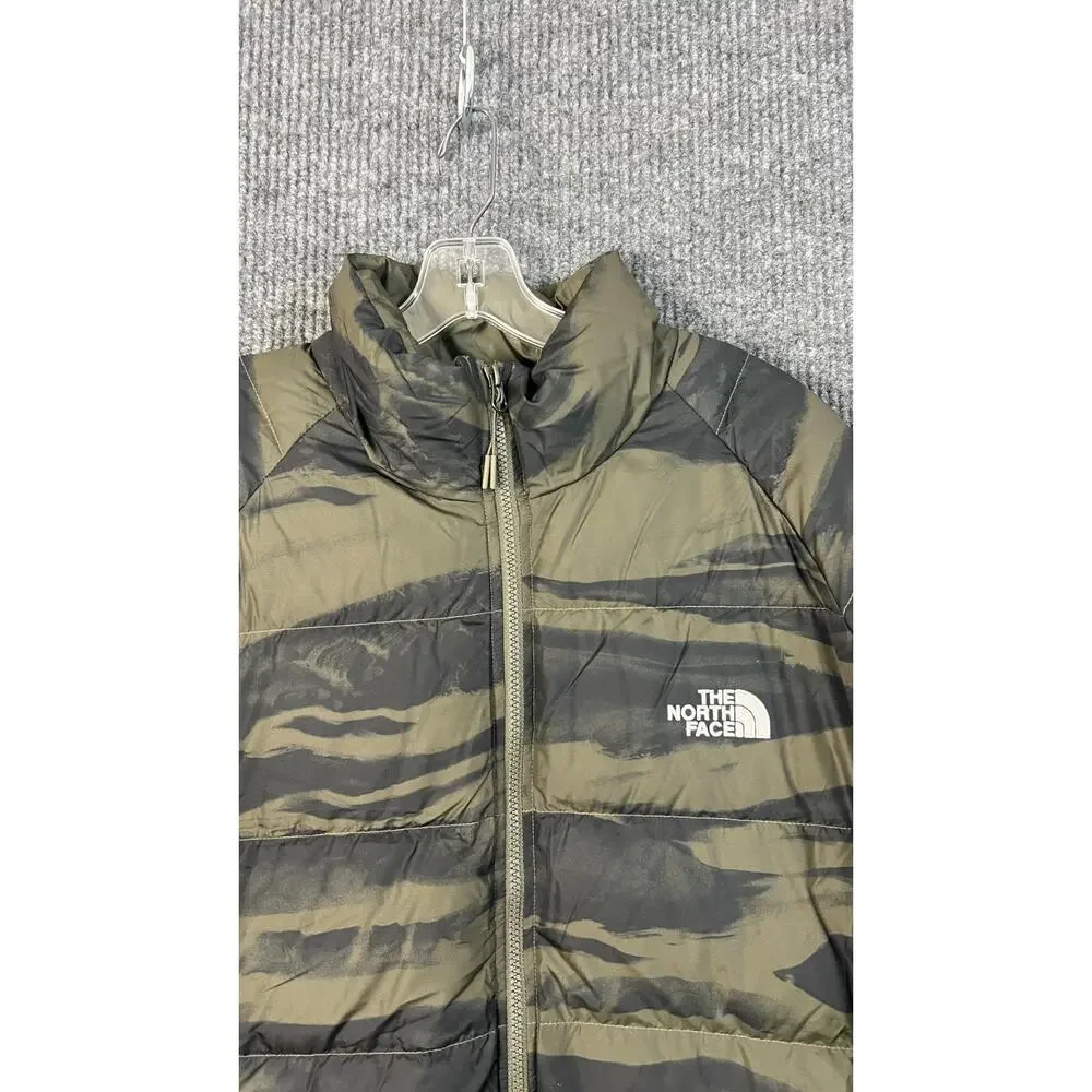 The North Face Hydrenalite Down Printed Jacket Mens XL Green Black 600 Fill